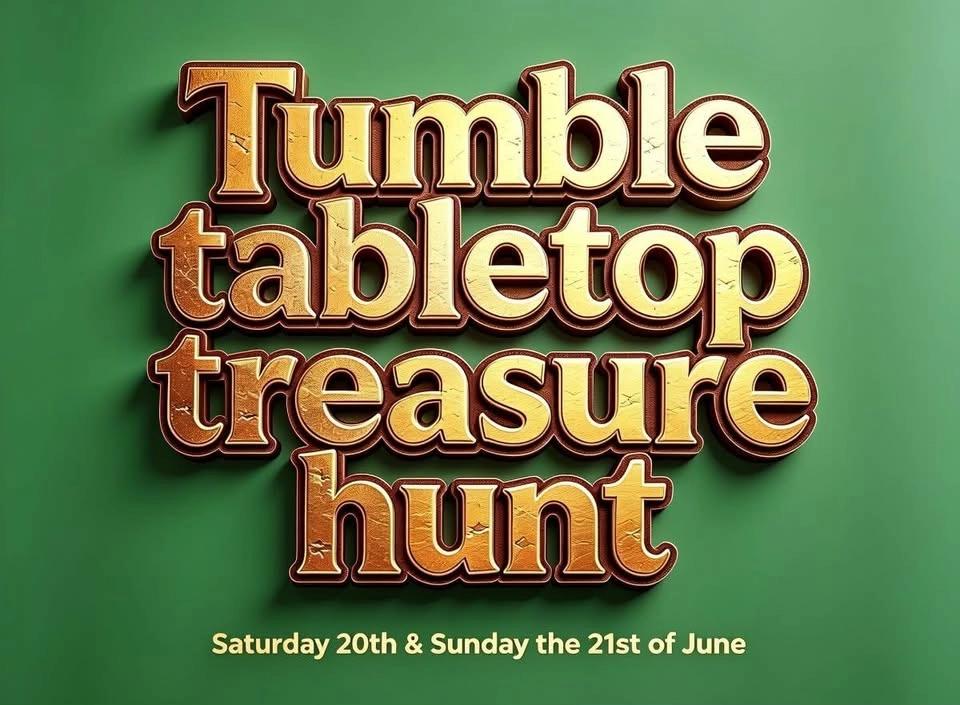 Tumble table top treasure hunt