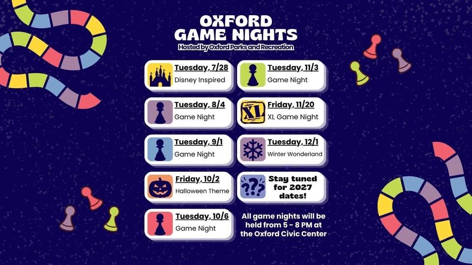 Oxford Game Night: September 1