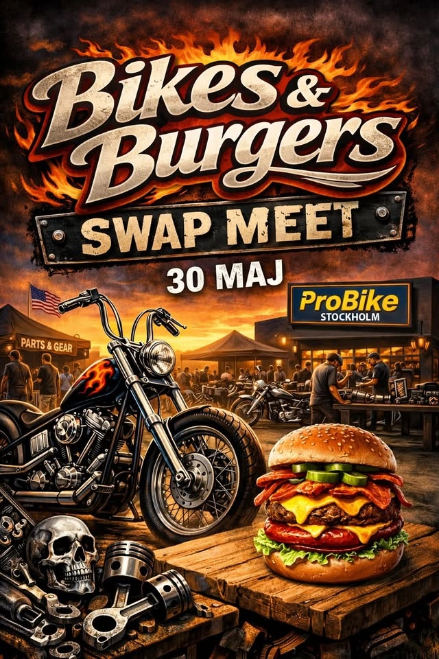 Bikes & Burgers med Swapmeet!