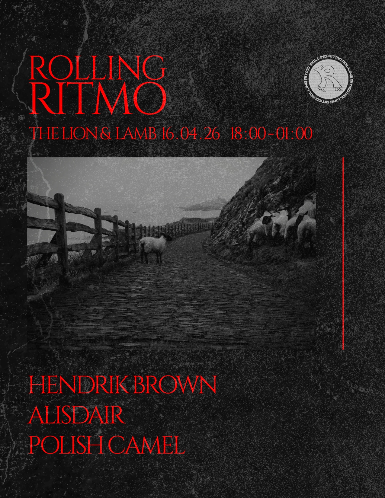 Rolling Ritmo at The Lion & Lamb with Residents: Polish Camel, Alisdair and Hendrik Brown