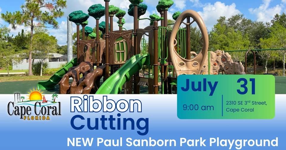 Paul Sanborn Park Playground Ribbon Cutting