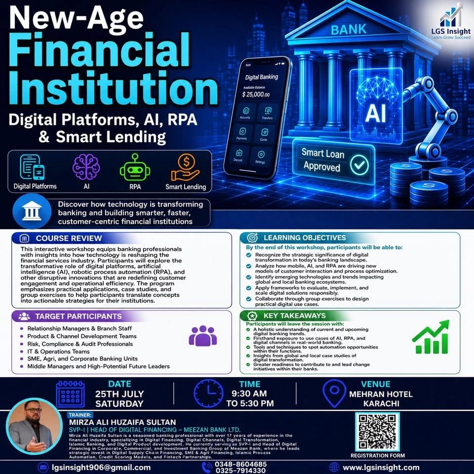 New-Age Financial Institution Digital Platforms, AI, RPA & Smart Lending