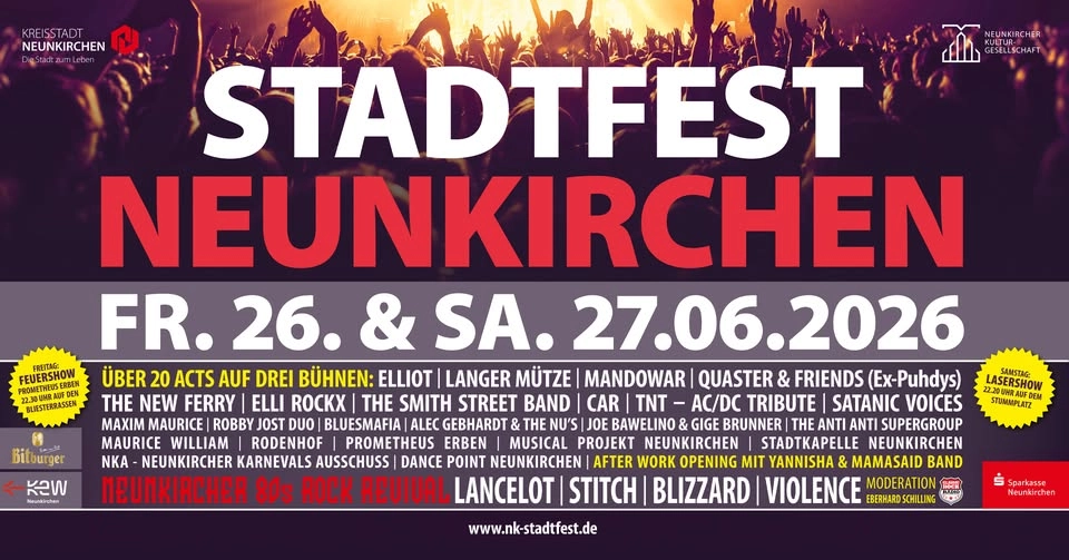 Stadtfest Neunkirchen (26. & 27.06.2026)