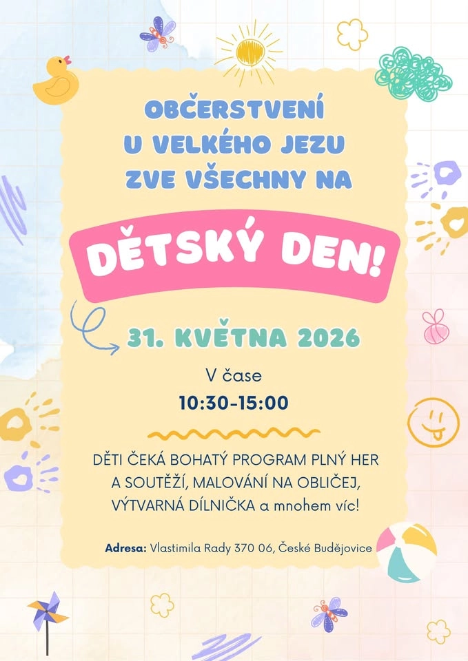 DĚTSKÝ DEN🎈 | Občerstvení U Velkého jezu