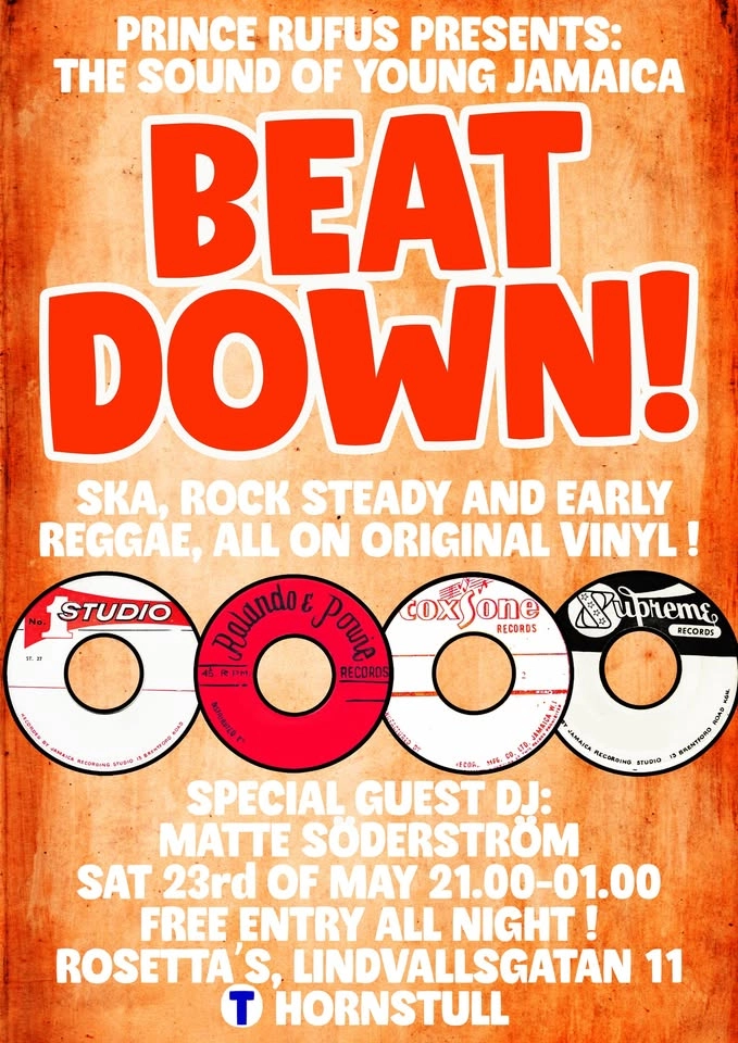 BEAT DOWN! With special guest DJ Matte Söderström