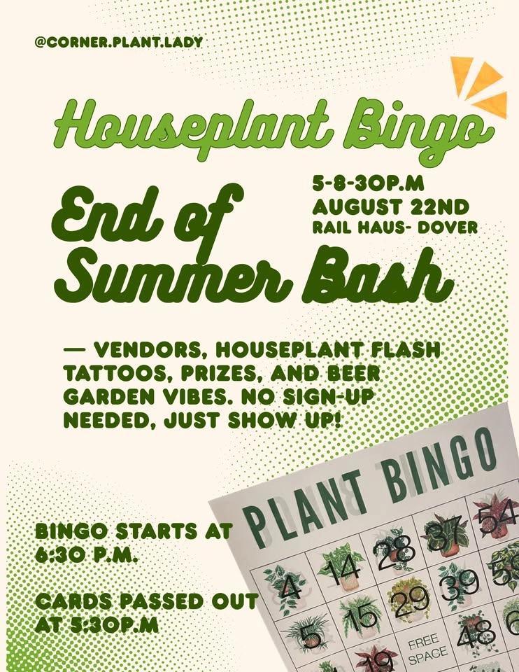 Houseplant Bingo: End of Summer Bash
