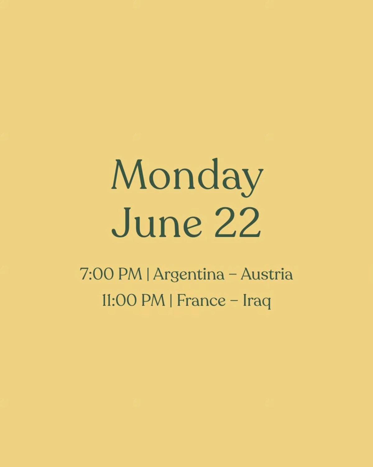 VM: Argentina–Österrike på TAK