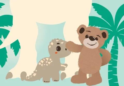 Nalle & dinosaurierna