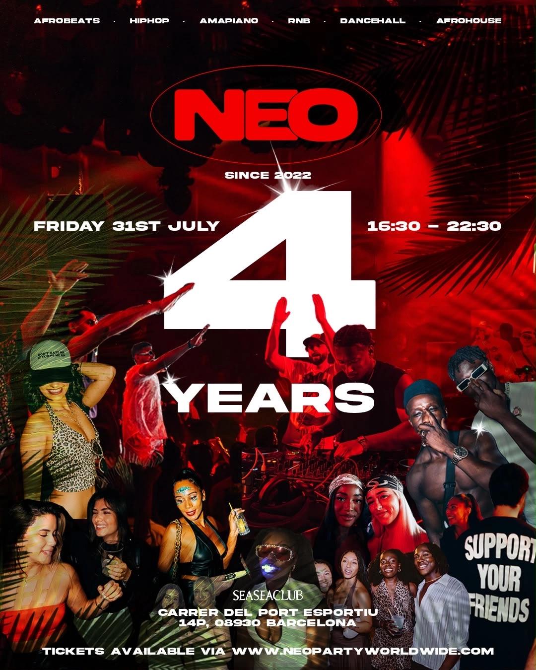 NEO Party (Open Air) 4th Year Anniversary - Barcelona - July