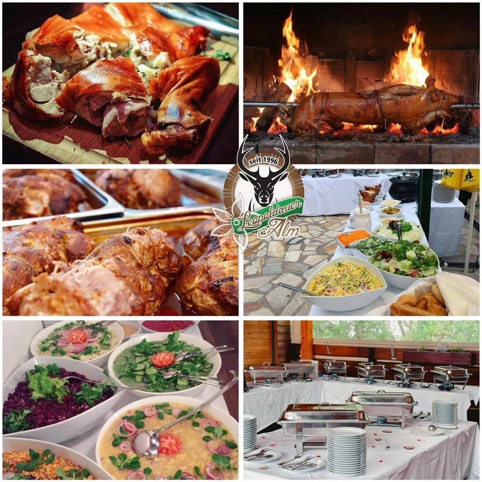 "SPANFERKEL KIRTAG" "all u can eat" nur 28,00€ P.p. Salat Buffet, Desserts !