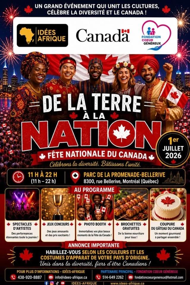 Fête Nationale du Canada: de la Terre à la Nation