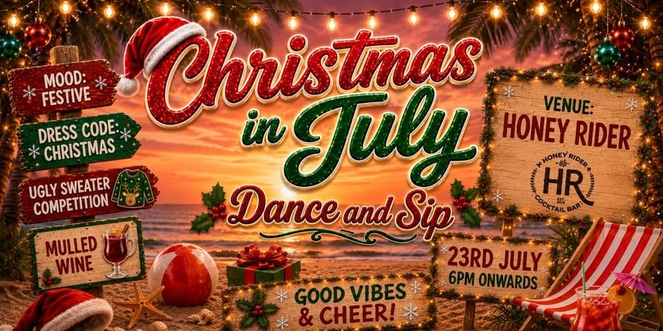 Christmas in July Dance and Sip Party