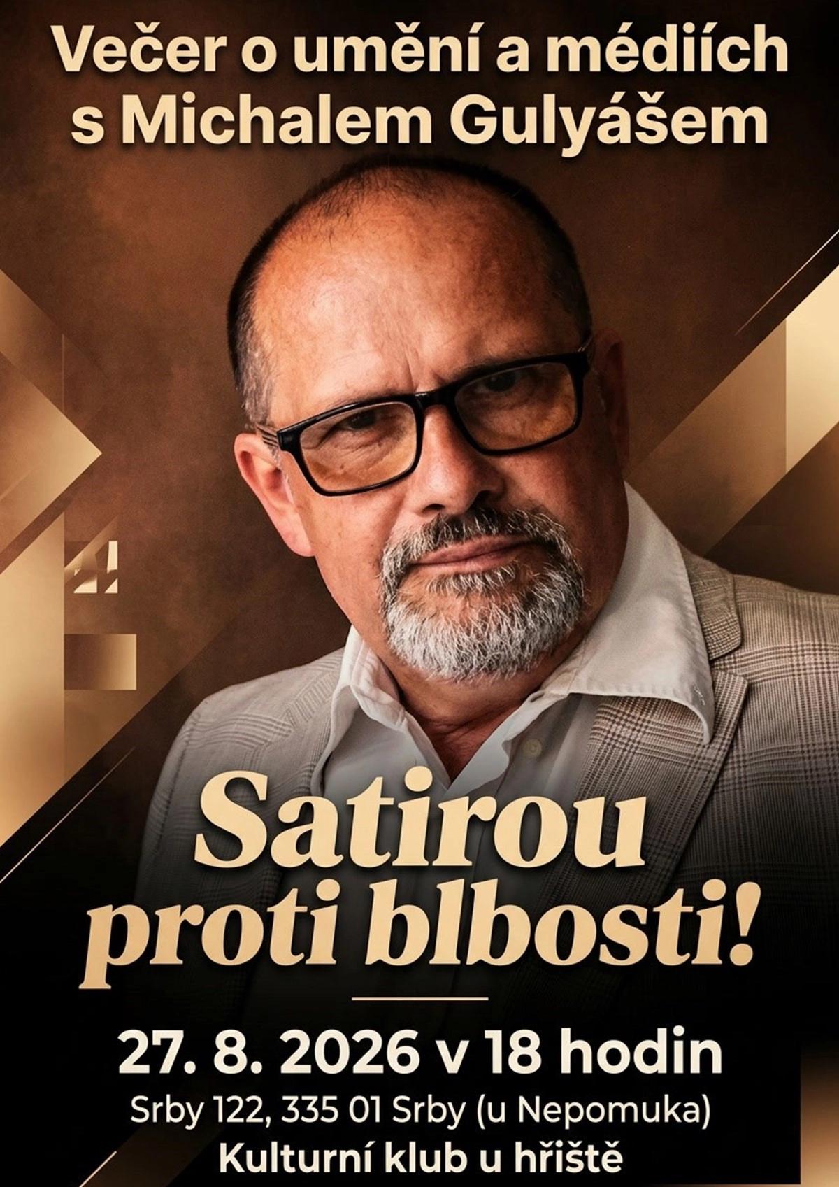 Večer o umění a médiích s Michalem Gulyášem