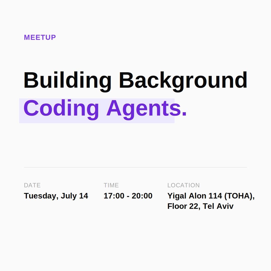 Building Background Coding Agents