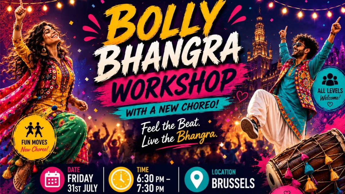 Come and Experience the power of Punjabi Bhangra Workshop in Brussels