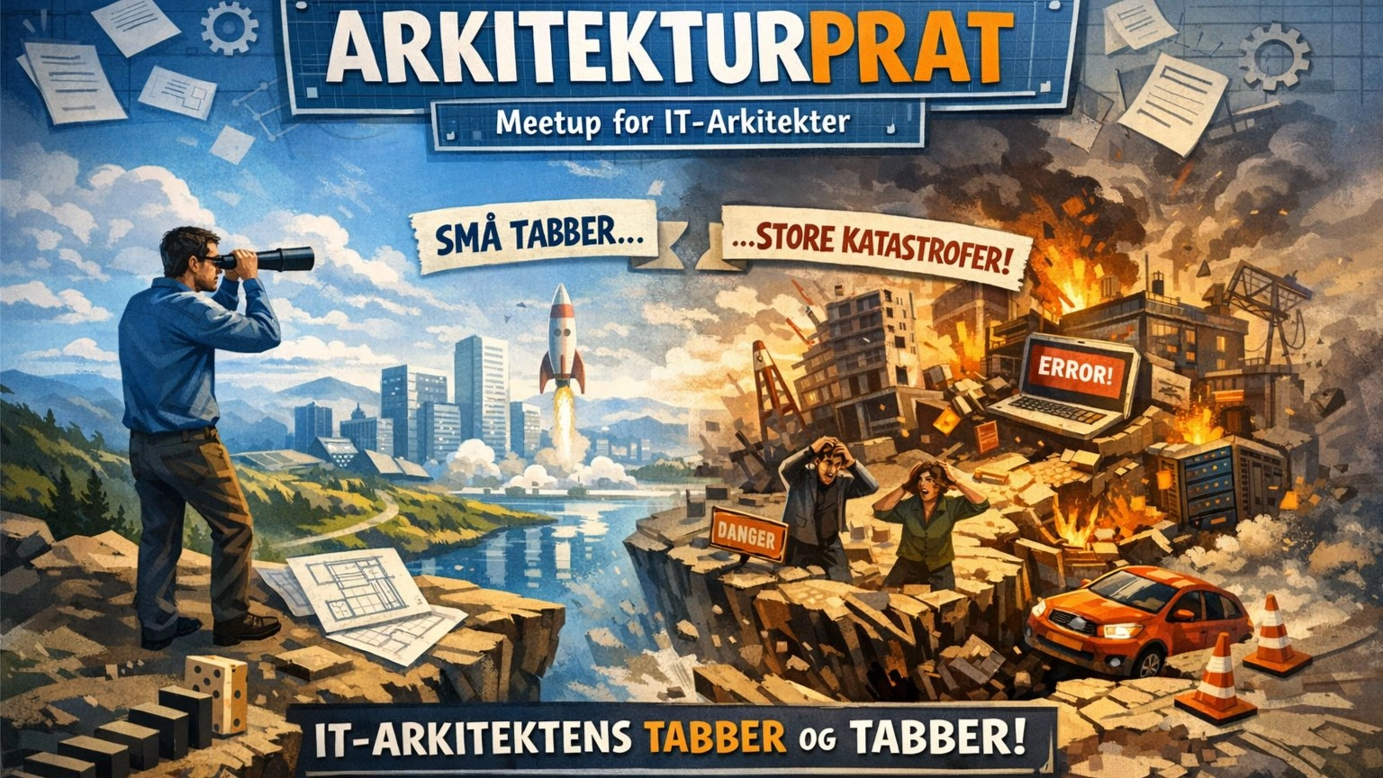 Arkitekturprat Fuck-ups - Hvilke feil gjør vi?