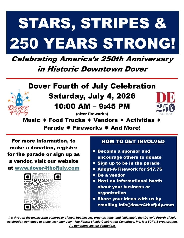 2026 Dover 4th of July Parade - Celebrating 250 years