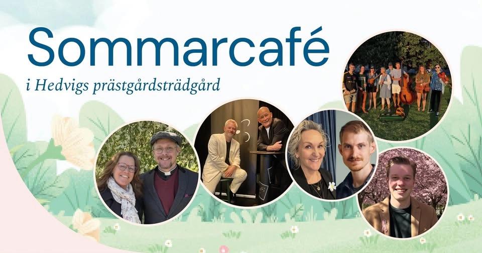 Sommarcafé i Hedvigs prästgårdsträdgård