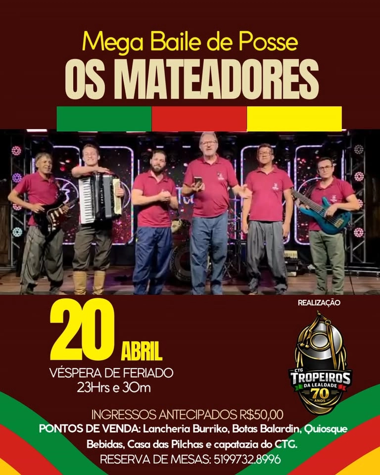 MEGA BAILE DE POSSE OS MATEADORES