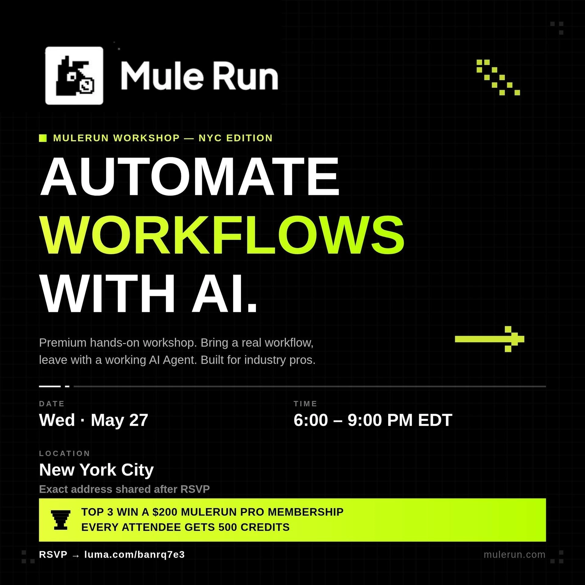 Automate Your Workflows with AI | MuleRun Workshop in NYC