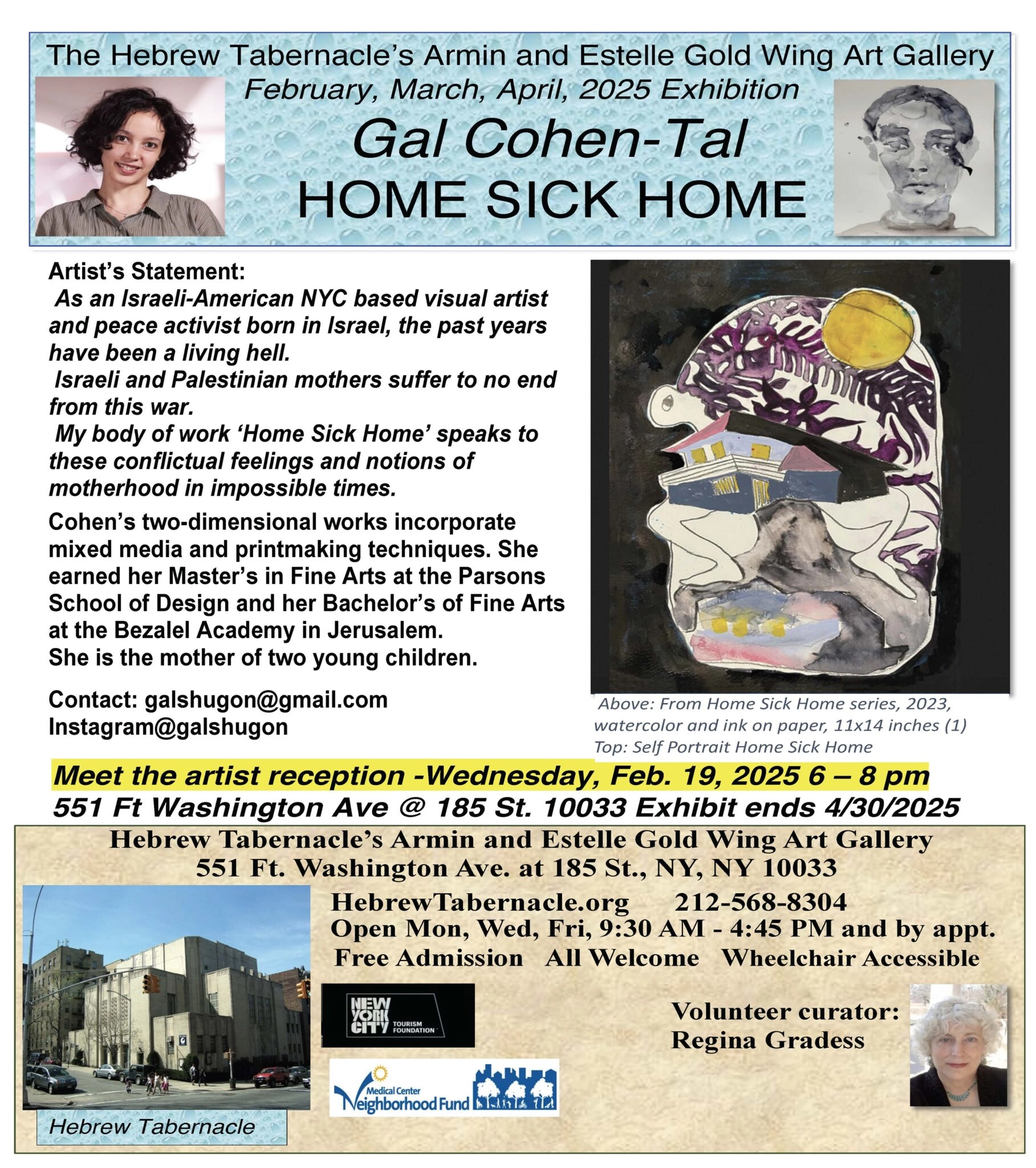 Hebrew Tabernacle: HOME SICK HOME by artist Gal Cohen-Tal