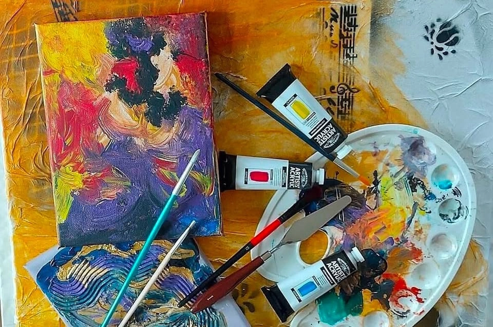 MÅLARKVÄLL MED MALIN OCH HELÉNE