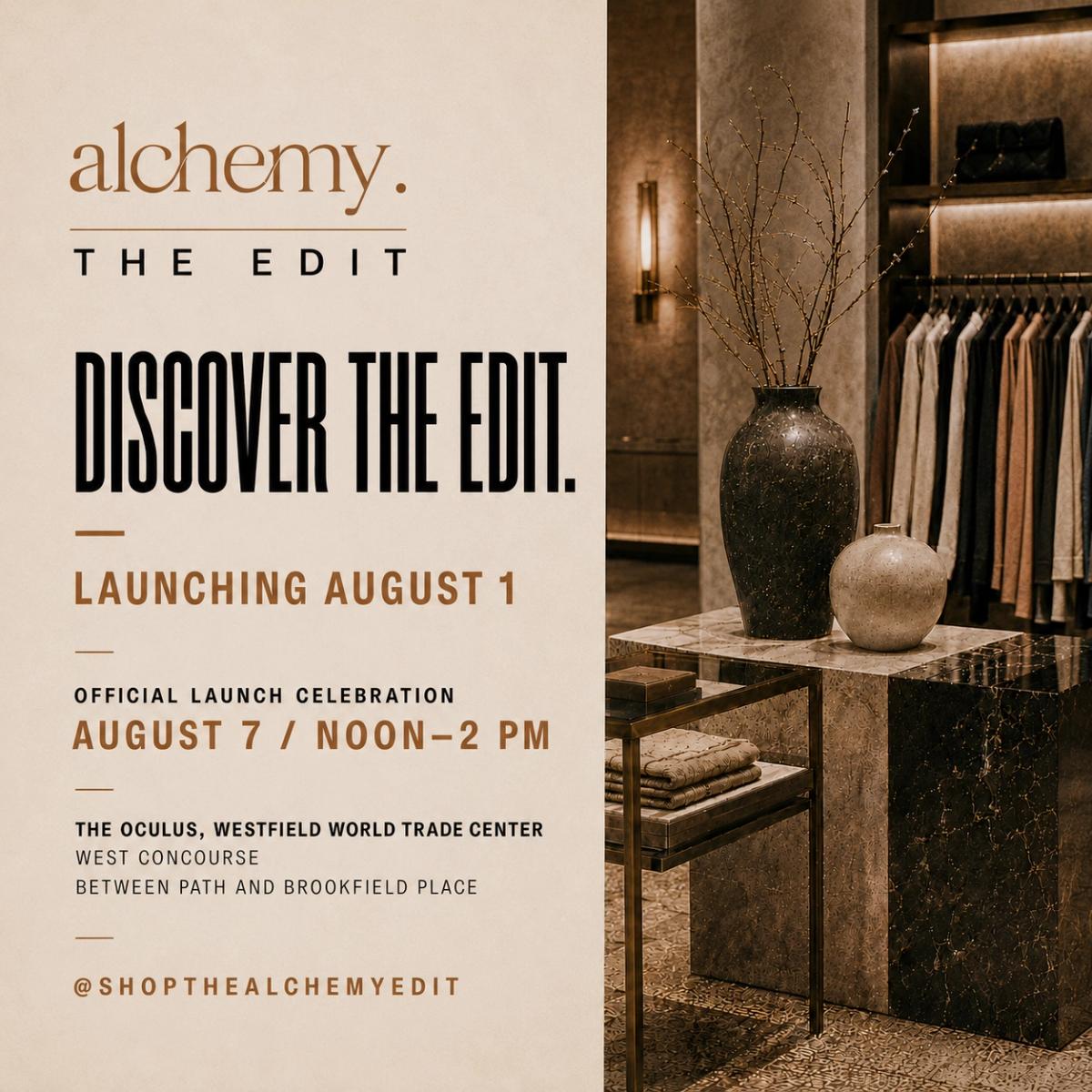 THE ALCHEMY. EDIT OFFICIAL LAUNCH CELEBRATION