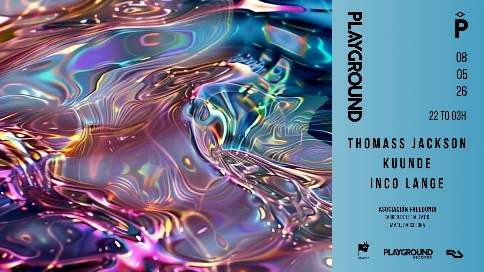PLAYGROUND with Thomass Jackson + Kuunde + Inco Lange