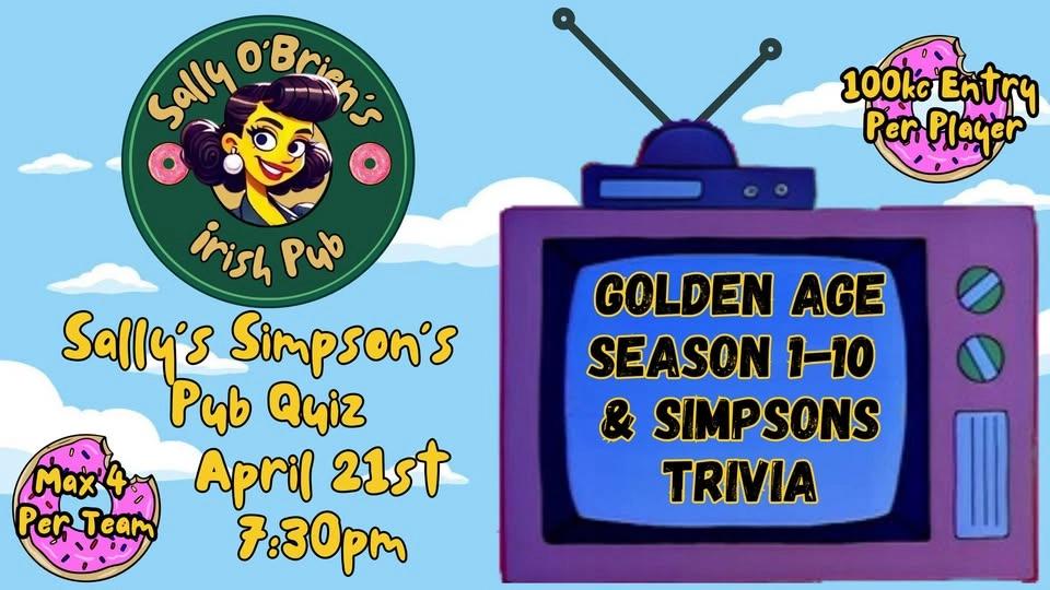 Simpsons Quiz @ Sally O'Brien's