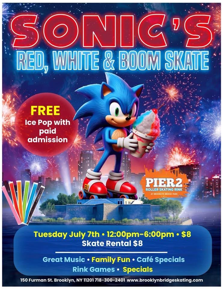 π₯ Sonicβs Red, White & Boom Skate! π₯