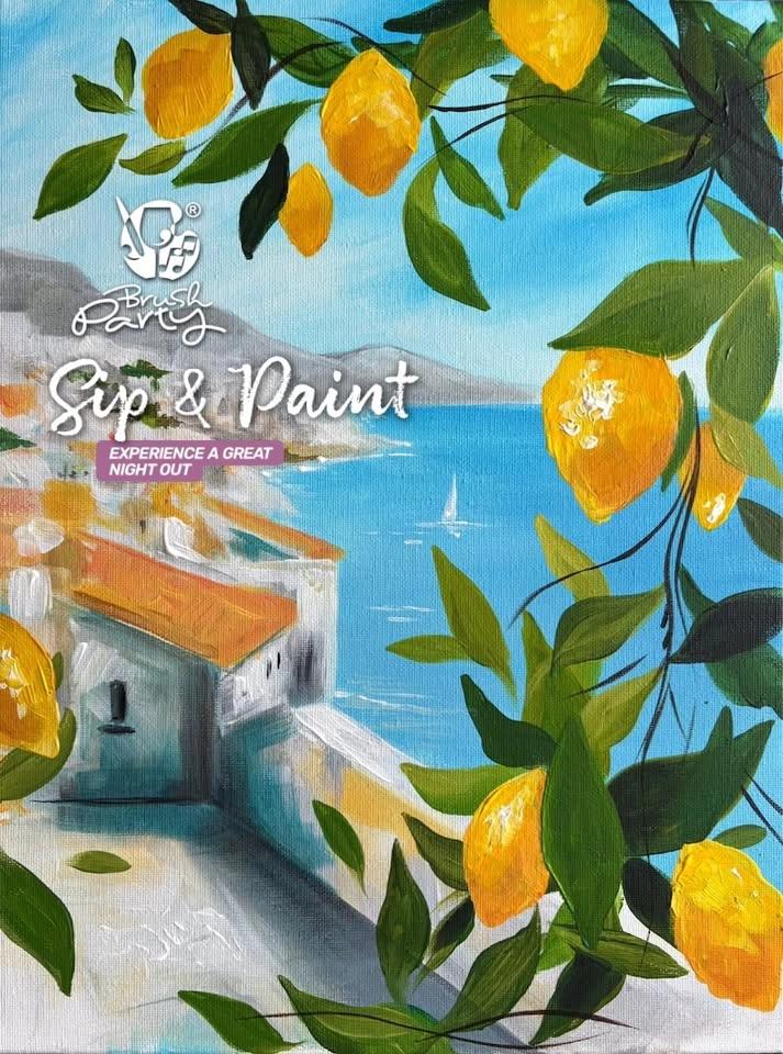 Join Brush Party to paint 'Sorrento Spritz' in Chingford
