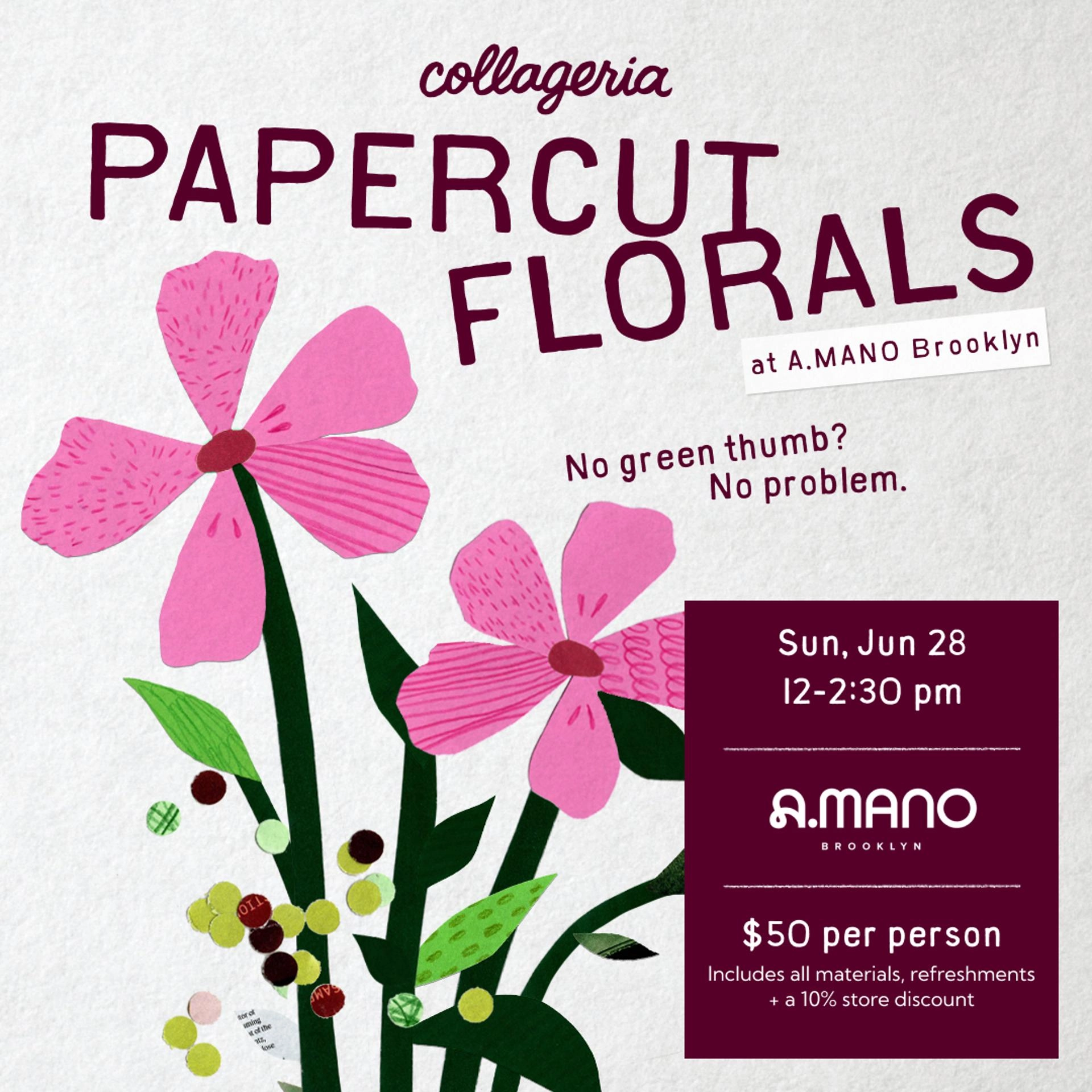Papercut Florals with Collageria