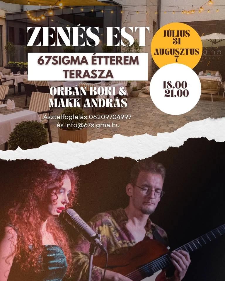 Francia dalok, sanzonok, bossa nova a 67Sigma teraszán!