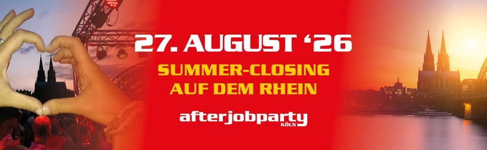 AfterJob Summer-Closing auf dem Rhein