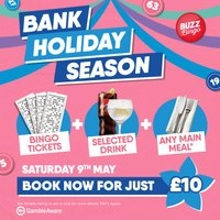 Bank Holiday Season - Buzz Bingo Enfield 09/05
