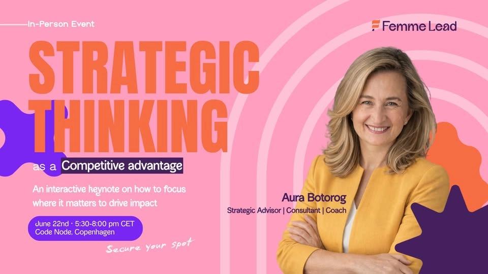 Strategic thinking as a competitive advantage with Aura Botorog
