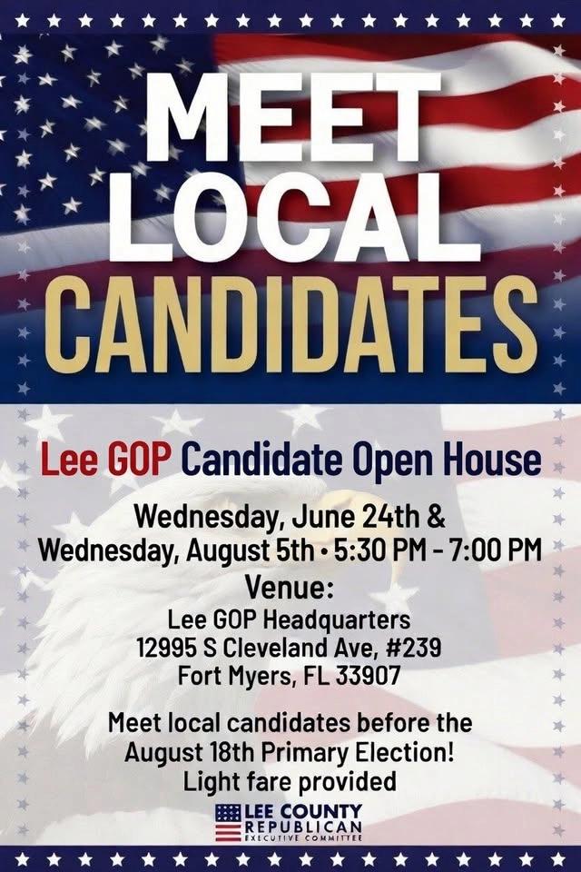 Candidate Open House at Lee GOP HQ