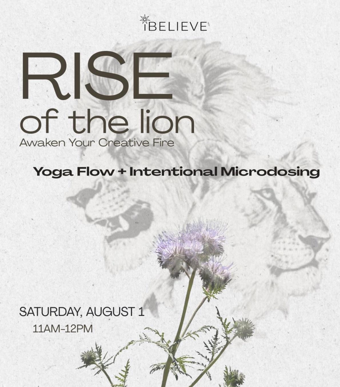 Rise of the Lion | intentional microdose yoga flow