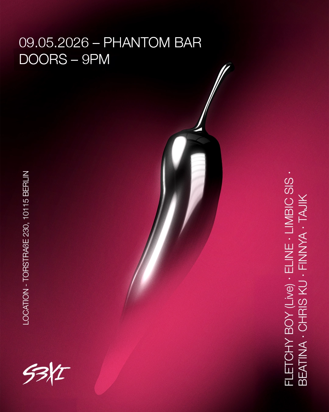 S3XI @Phantom Bar with Fletchy Boy (live), Eline & limbic sis