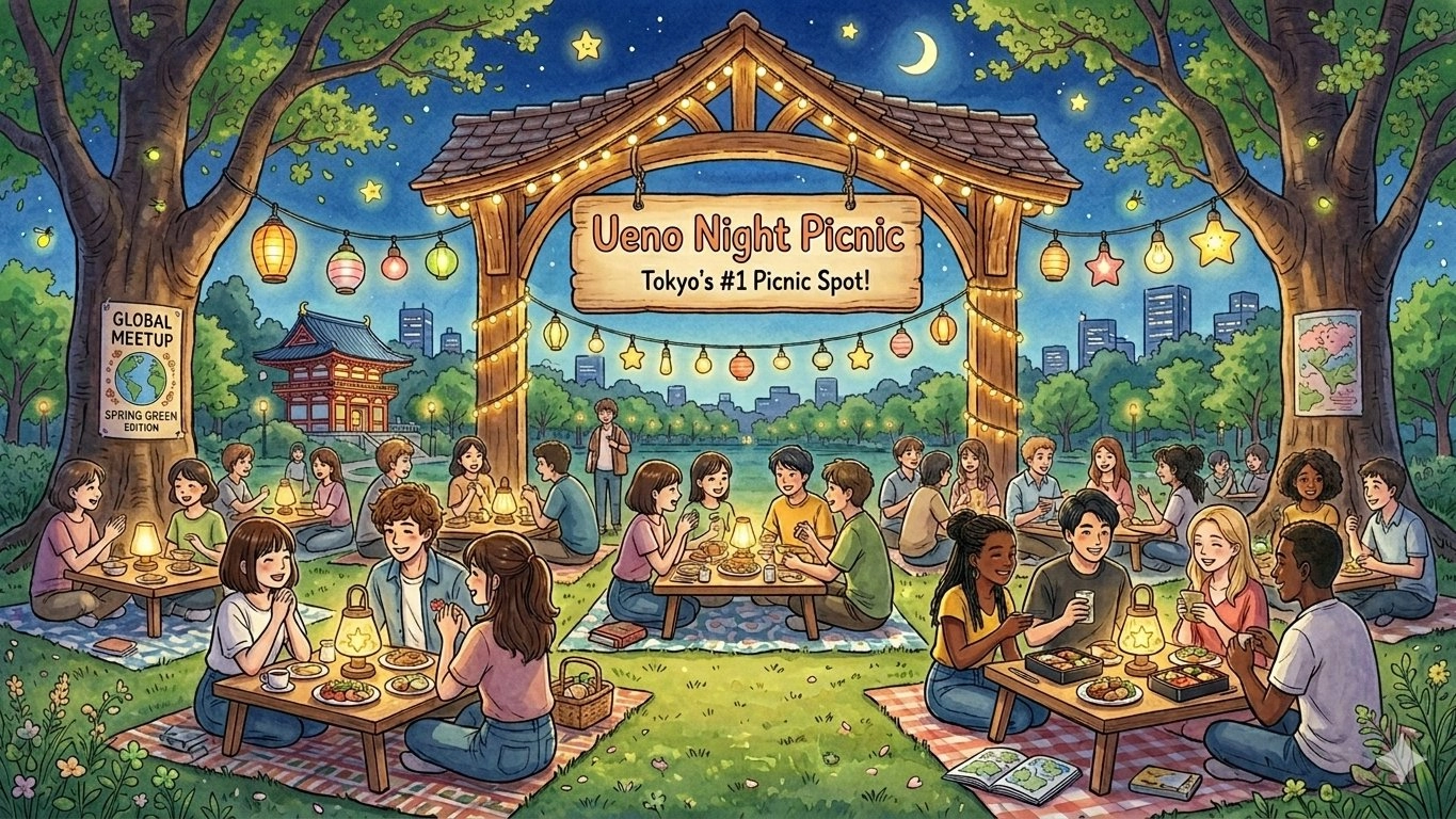 🌸 Ueno Night Picnic 🌸 Tokyo’s #1 Picnic Spot!