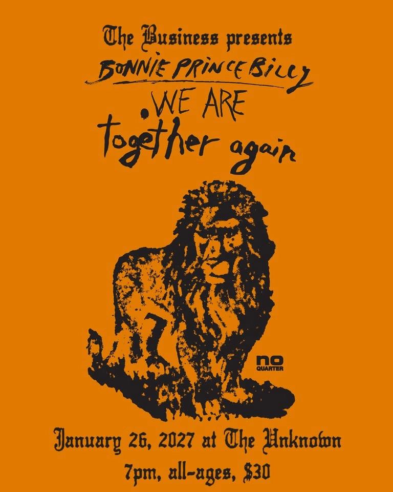 Bonnie "Prince" Billy at The Unknown