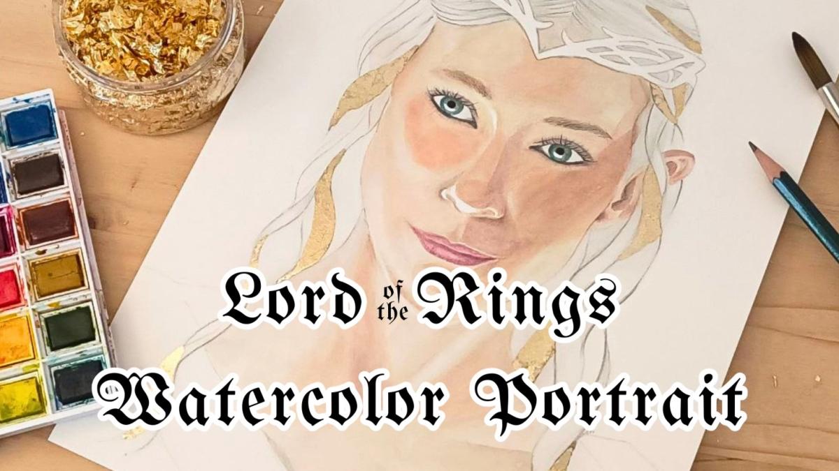 🧝♀️Retratos con Acuarela💍Señor de los anillos