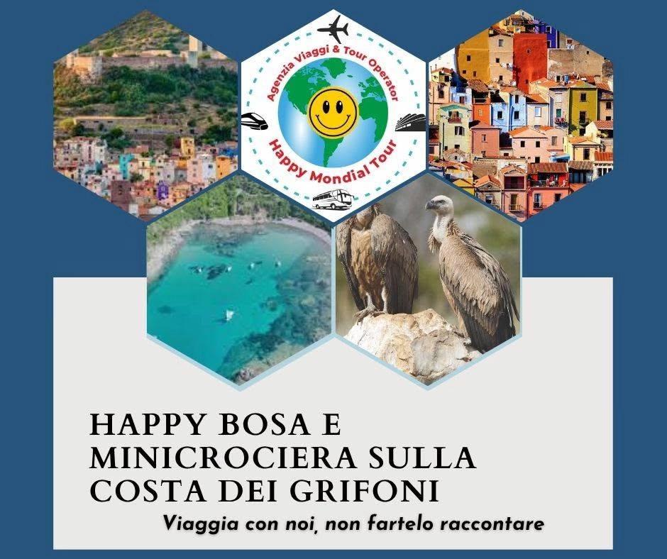 Happy Bosa e costa dei grifoni in battello Domenica 23 Agosto a € 65,00