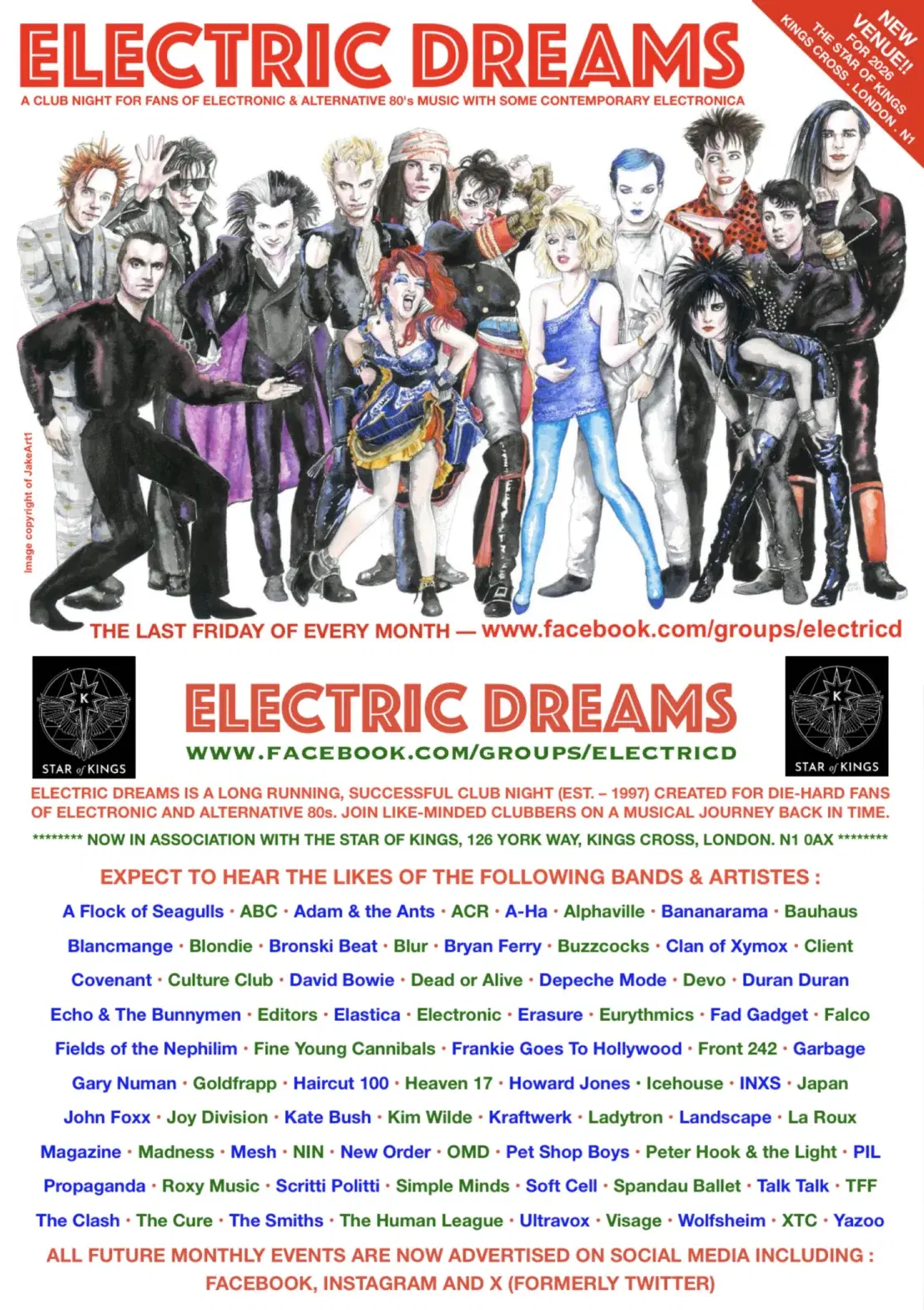 ELECTRIC DREAMS (electronic / alternative music club night)