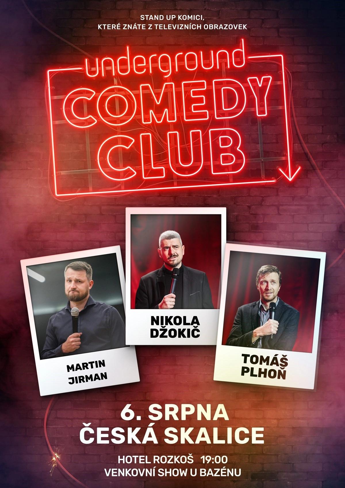 Venkovní show u bazénu | Underground Comedy CLUB