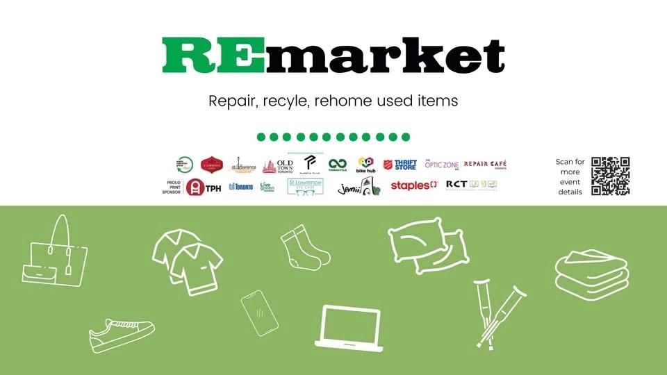 REmarket Donation Drive, Free Market, Small Bike Repairs, and Repair Cafe