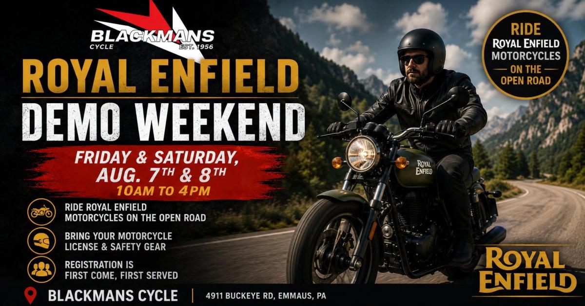 2026 Royal Enfield Demo Truck Weekend at Blackmans Cycle