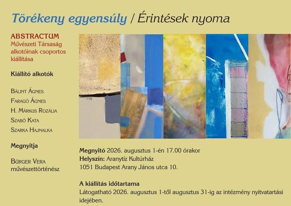 Törékeny egyensúly/Érintések nyoma MEGHÍVÓ