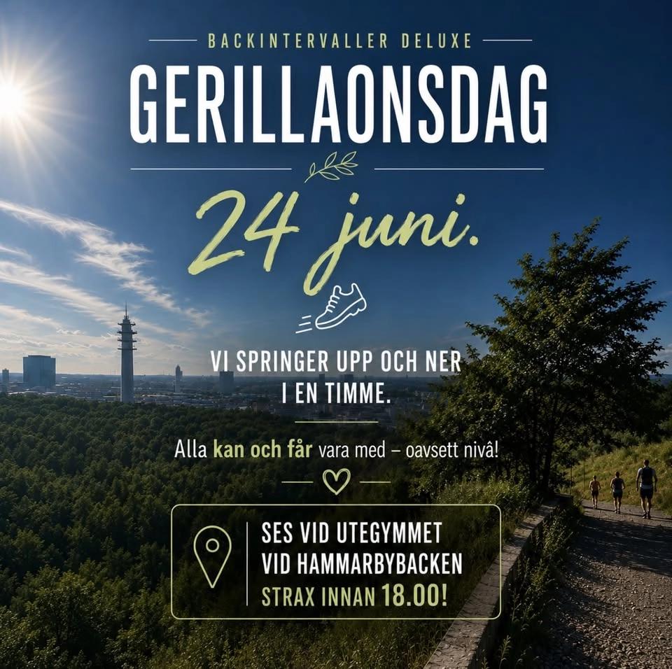 Onsdagsbackar med Gerillalöparna
