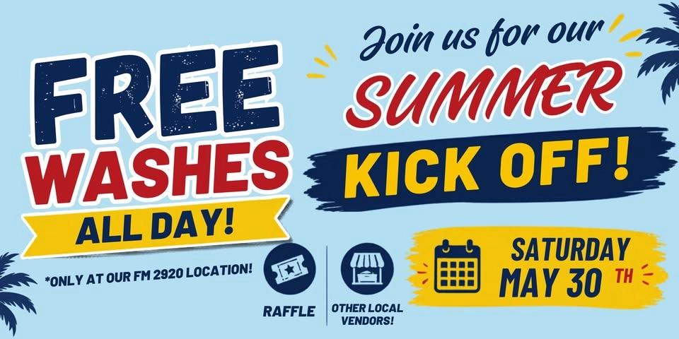 Summer Kick Off at Texas Express Carwash FM 2920